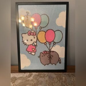 Hello Kitty x Pusheen Diamond Art Framed Picture
